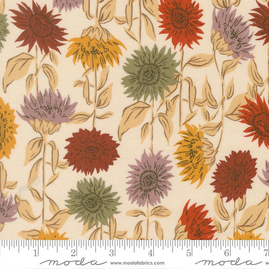 Windfall || Eggshell || Sunflower Field Florals