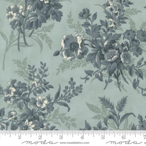 Breathtaking Blues Bouquets Sky Fabric by Moda