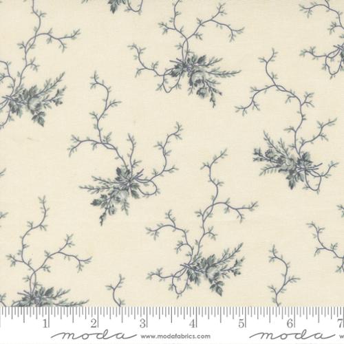 Breathtaking Blues Rose Garden Porcelain Fabric by Moda