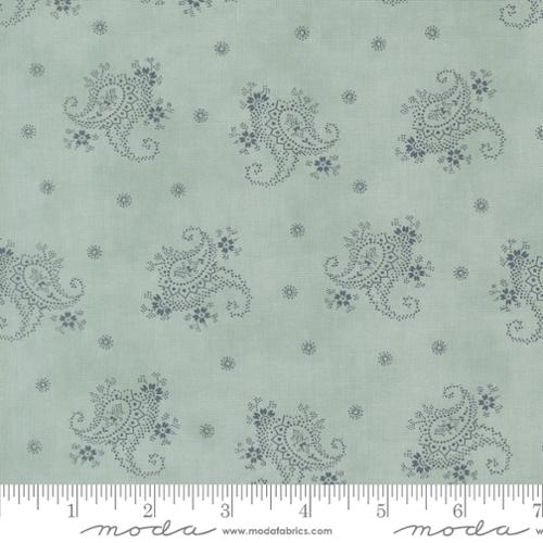 Breathtaking Blues Paisley Sky Fabric by Moda