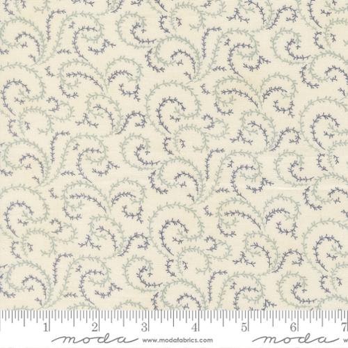 Breathtaking Blues Vine Blenders Porcelain Fabric by Moda