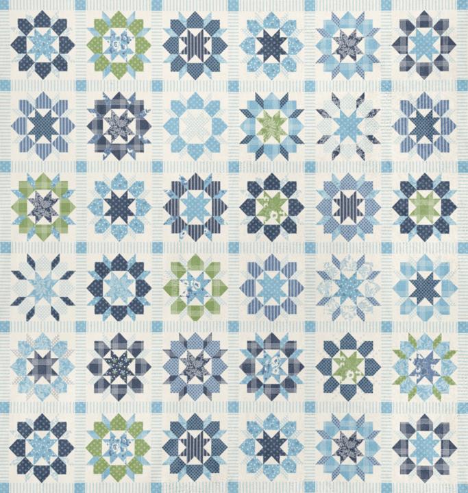 Nantucket Summer Quilt Cuddle || Swoon Cheater Patchwork Multi