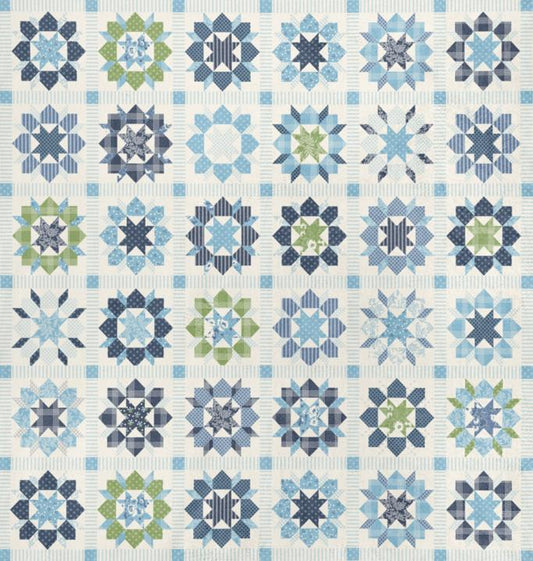 Nantucket Summer Quilt Cuddle || Swoon Cheater Patchwork Multi
