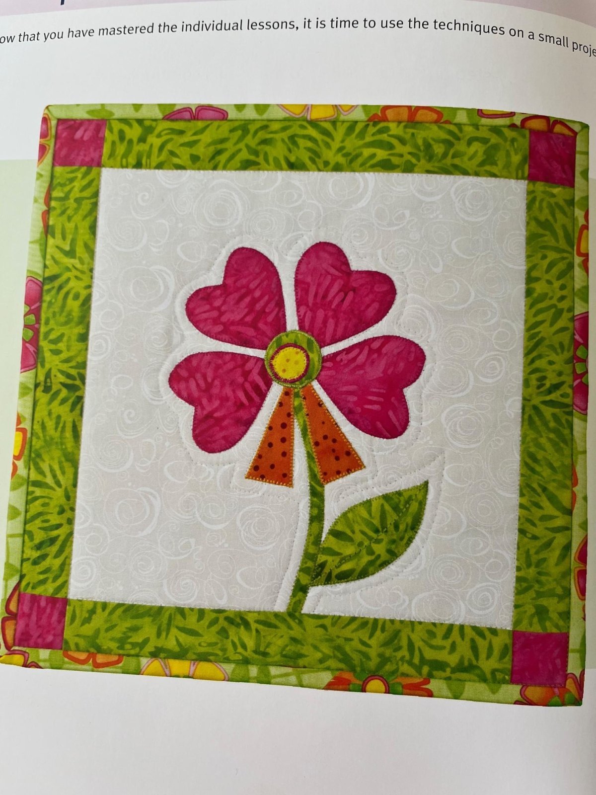 Valentine Flower Applique Kit