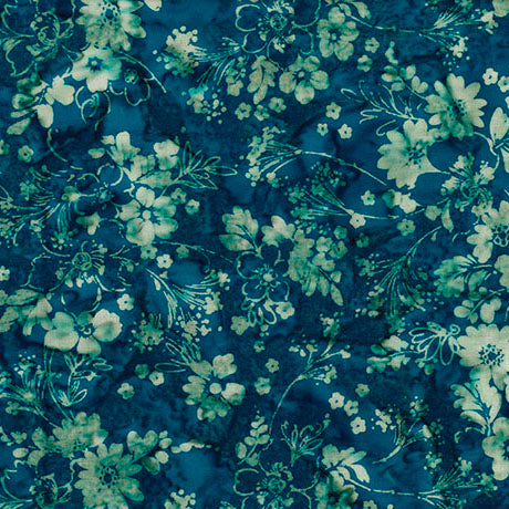 HydroHue || Batik Floral || Dark Denim