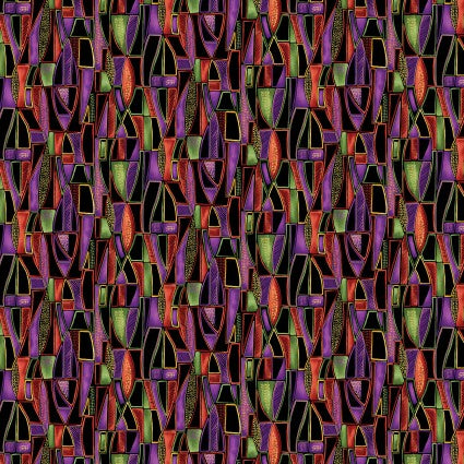 Luminescent Leaves Geo Sunset/Black