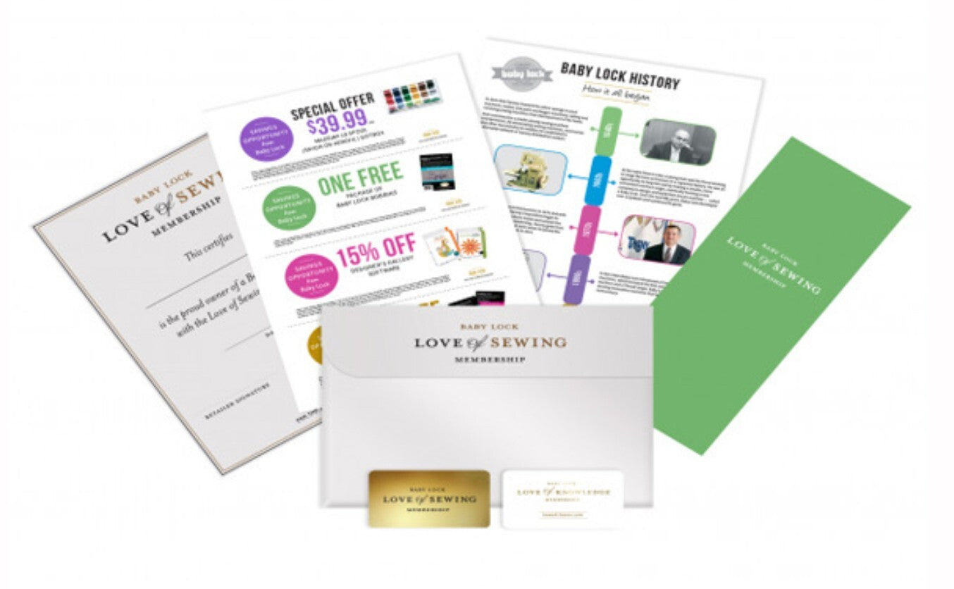 Baby Lock Love Of Sewing Membership Level 1 w/ Classes (4 Years)
