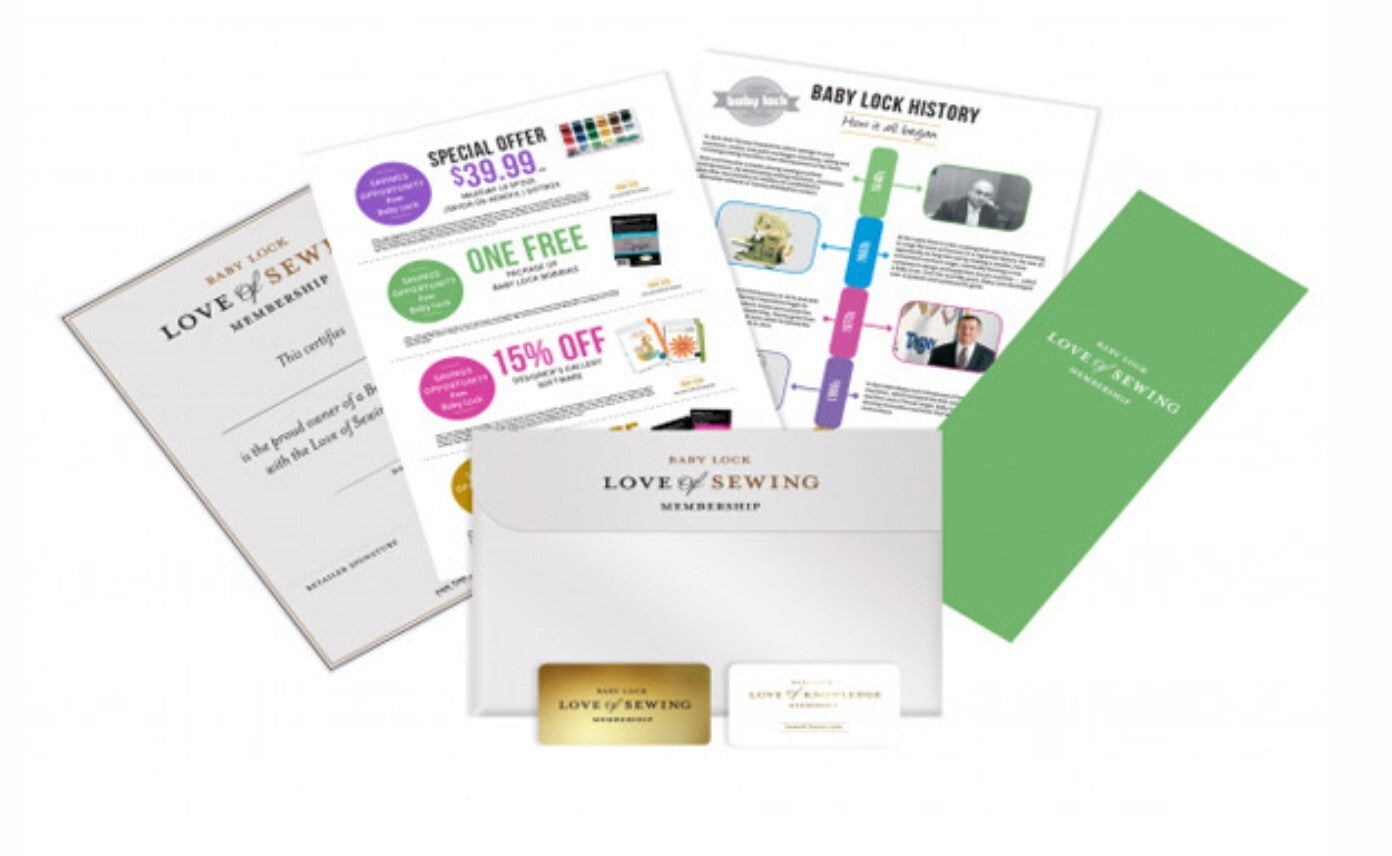 Baby Lock Love Of Sewing Membership Level 3 w/ Classes (2 Years) (in-store)