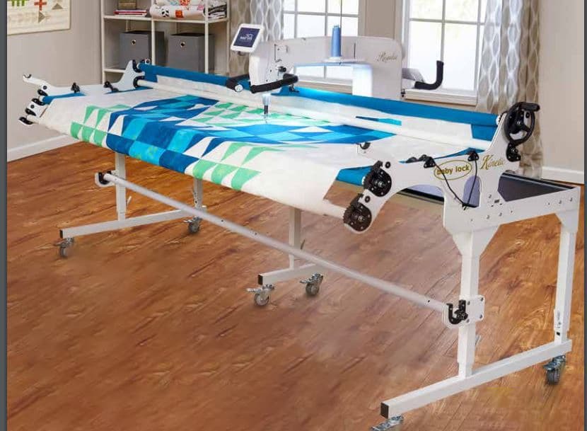 Baby Lock Regalia ( NO PROSTITCHER) w/ Maestro 10 foot frame Carrage Front handle bars & Bobbinwinder