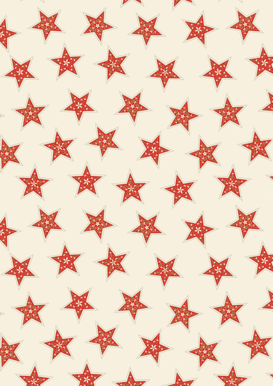 Peace and Joy Stars on Cream