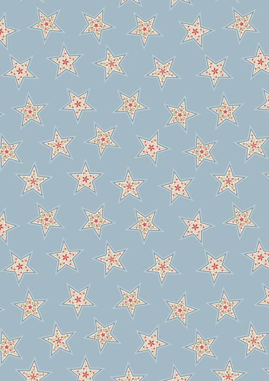 Peace and Joy Stars on Light Blue