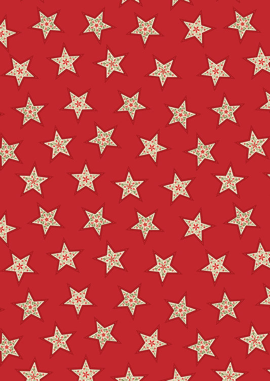 Peace and Joy Stars on Red