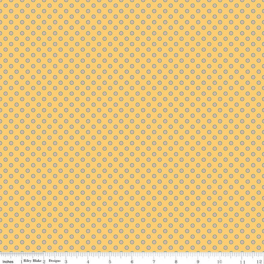 Secret Garden Dots Daisy Fabric by Riley Blake Designs