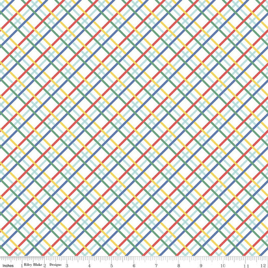 Dear Sweethearts Plaid Multi Fabric by Riley Blake Designs