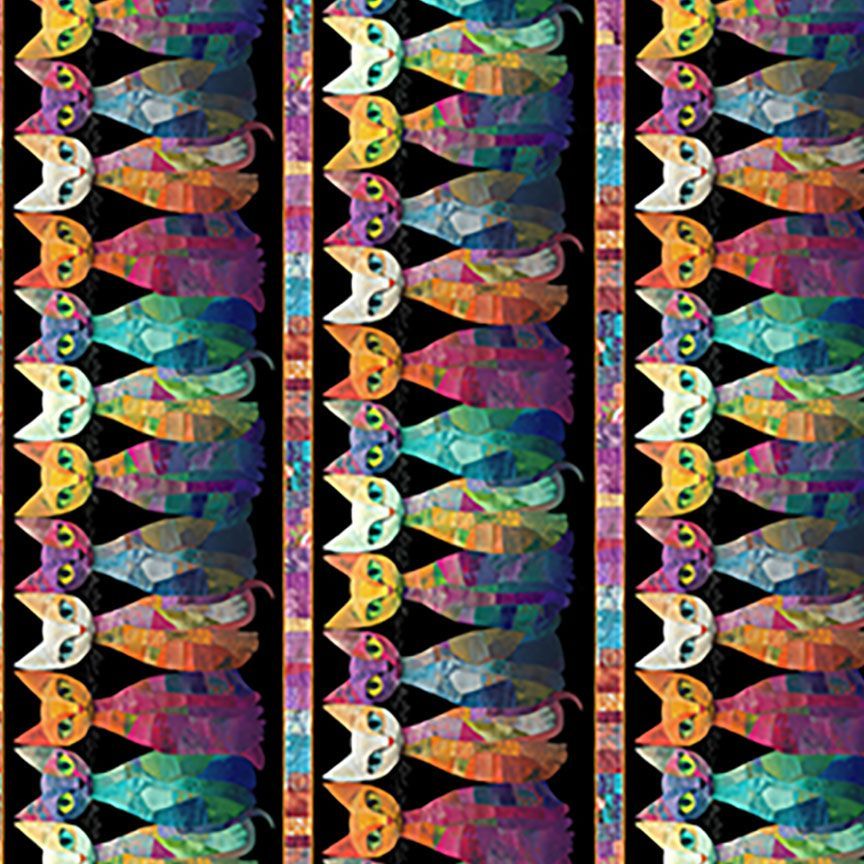 Sophisticat || Quilt Cats Stripes