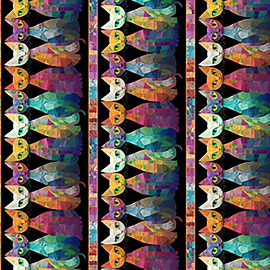 Sophisticat || Quilt Cats Stripes