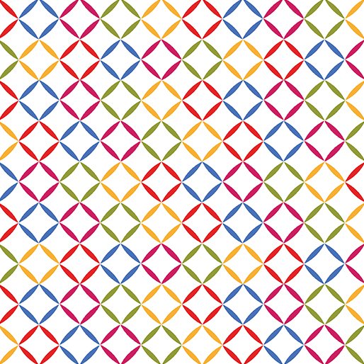 Chalk Lattice White/Multi