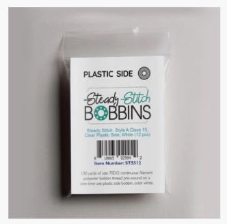 Steady Stitch White Class 15 Bobbins - 12 Count