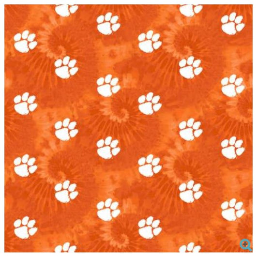NCAA-Clemson Tye Dye Cotton