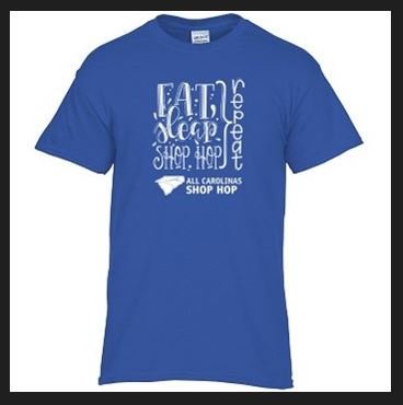 All Carolinas Shop Hop T-shirt 2022 - Large