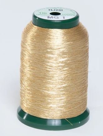 KingStar Metallic Embroidery Thread MG1 Gold 1