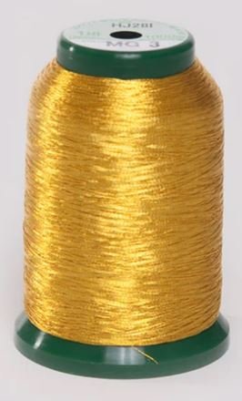 KingStar Metallic Embroidery Thread MG3 Gold 3