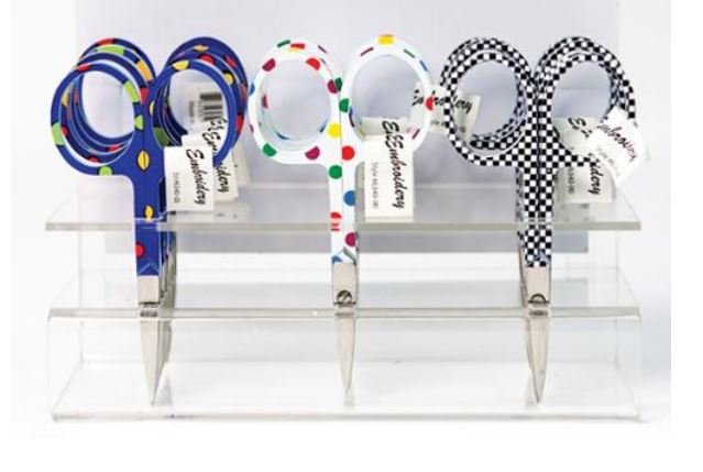 Emb Scissor 3-½" W/Polka Dot