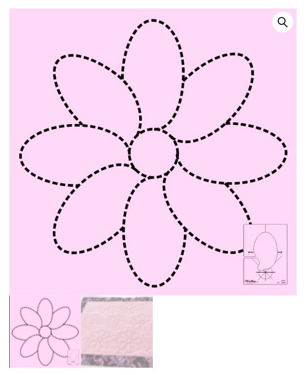 DM Quilting – Daisy Template - HS (High Shank)