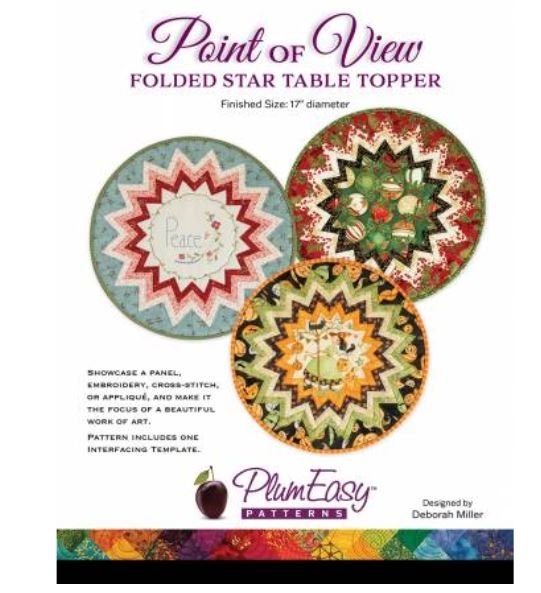 Point of View Folded Star Table Topper Pattern and Interfacing