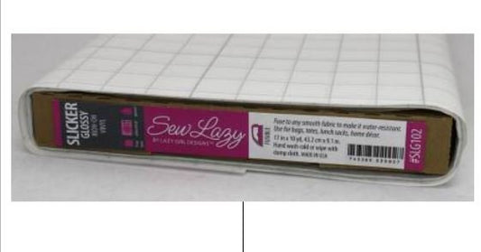 Sew Lazy Slicker Iron-on Glossy Vinyl Interfacing 17 in wide