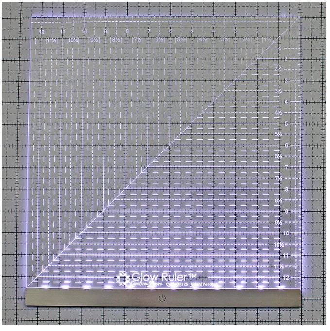 Glow Ruler 12.5" Left Handed Carolina Moore