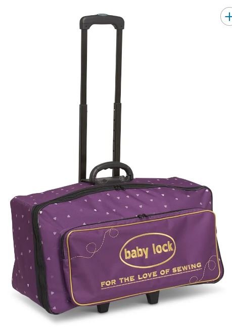 Baby Lock Allegro Machine Trolley Purple With Triangle Pattern