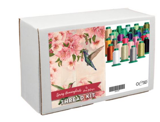 Spring Hummingbirds Tiling Scene Thread Kit