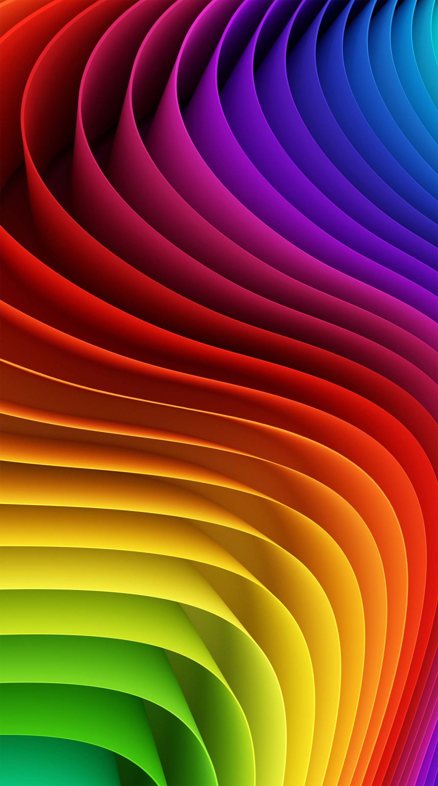 Color Play Multi Color Wave 24" x 43" Panel