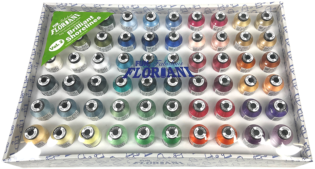 Floriani Top 60 Thread Box 2 || Brilliant Shorelines