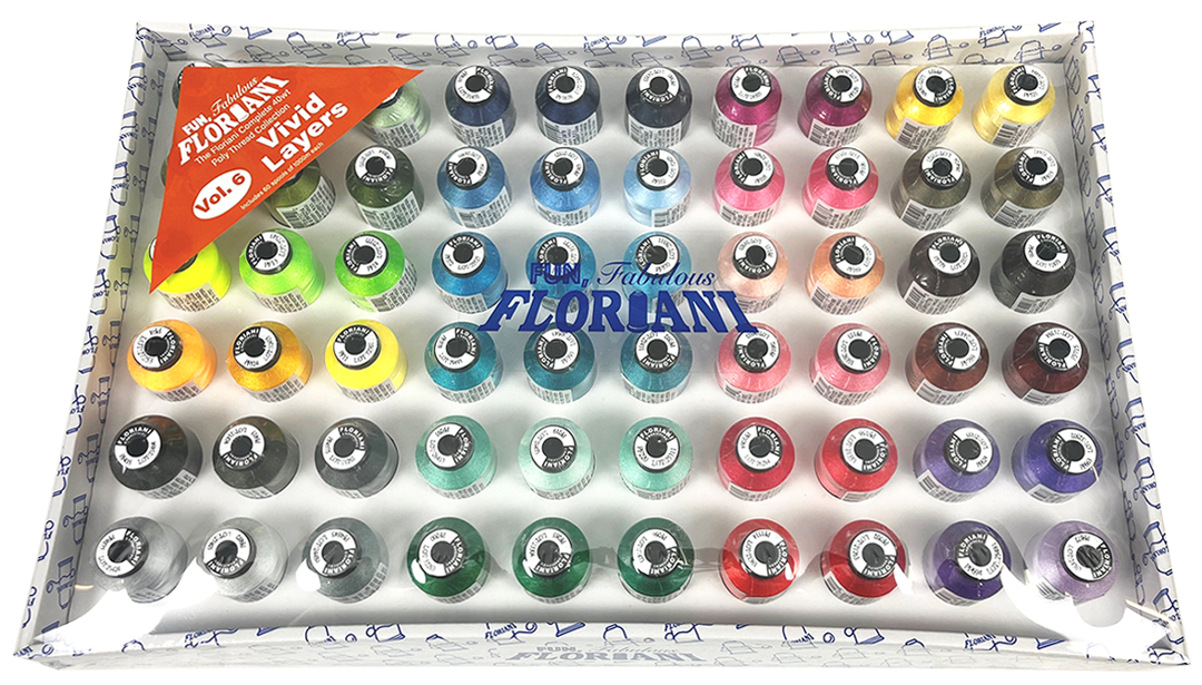 Floriani Top 60 Thread Box 6 || Vivid Layers