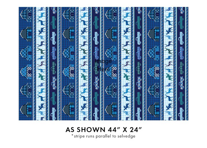 Winter Farmhouse Stripe Blue