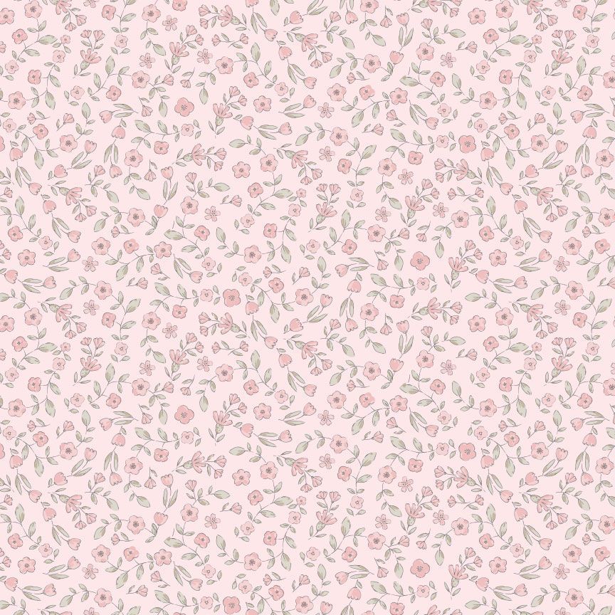 Tiny Floral Vines || Flannel