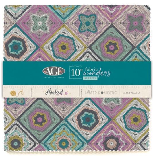 Fabric Wonders Hooked 10"x10" SQ 42 Pieces LC