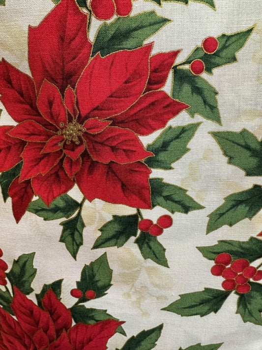 Christmas Round Table Topper Prairie Point Fabric Kit