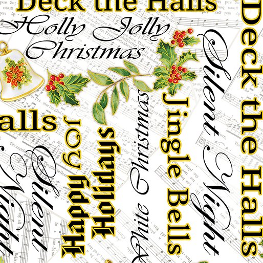 Christmas Musical Joyous Words Cream