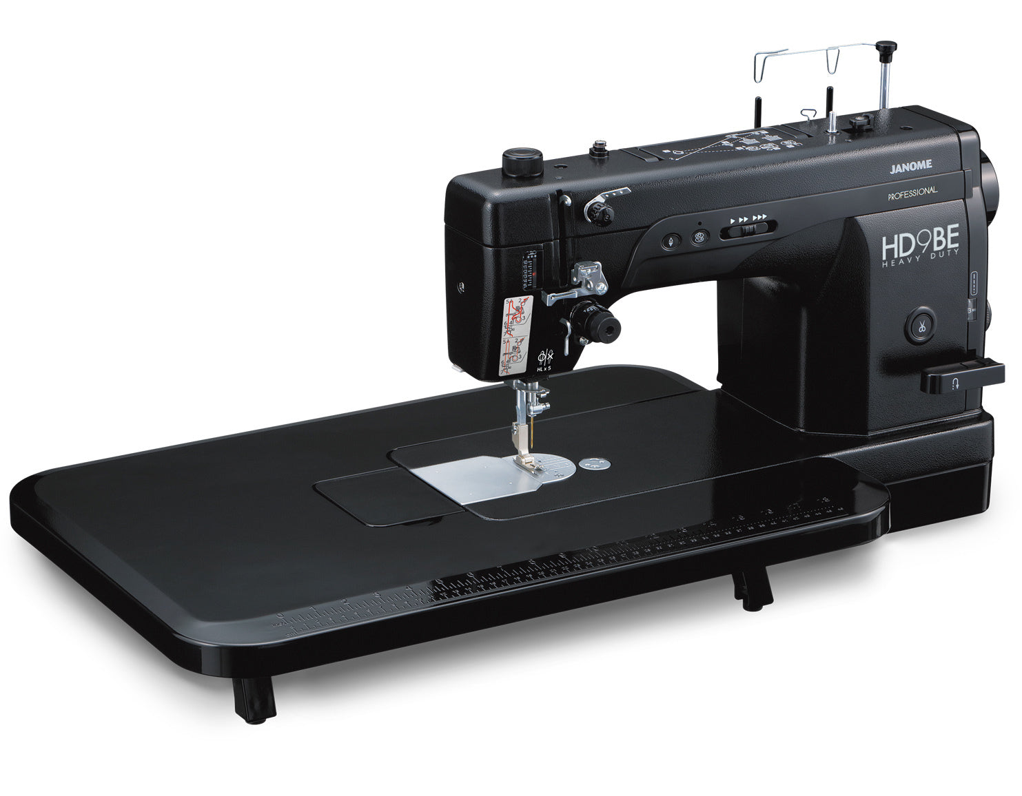 Janome Heavy Duty HD9 (Black) with extension table