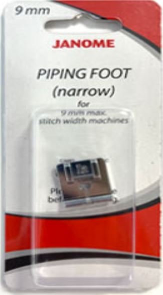Janome 9mm Piping Foot Narrow For 2mm Piping