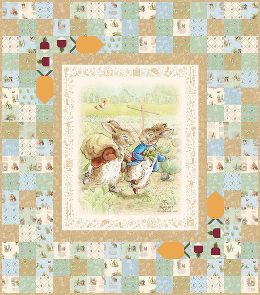 Peter Rabbit™ and Benjamin Bunny™ || Peter's Garden Adventures Quilt Kit