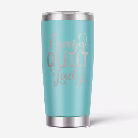 Crazy Quilt Lady Tumbler