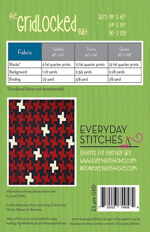 The Gridlocked Quilt By Everyday Stitches