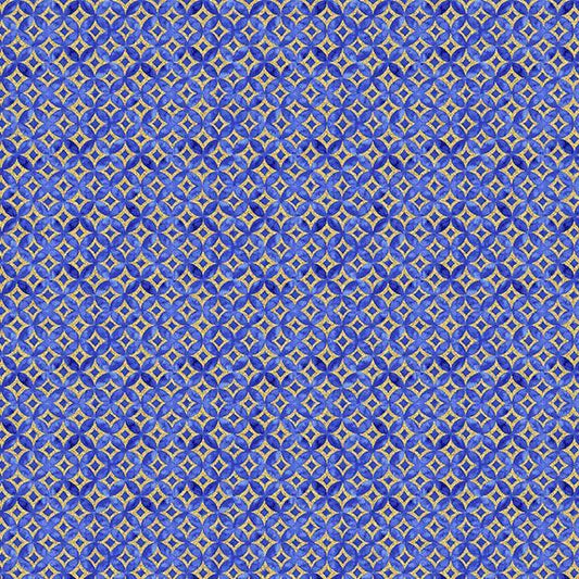 Moonlight || Asian Geo || Metallic || Blue
