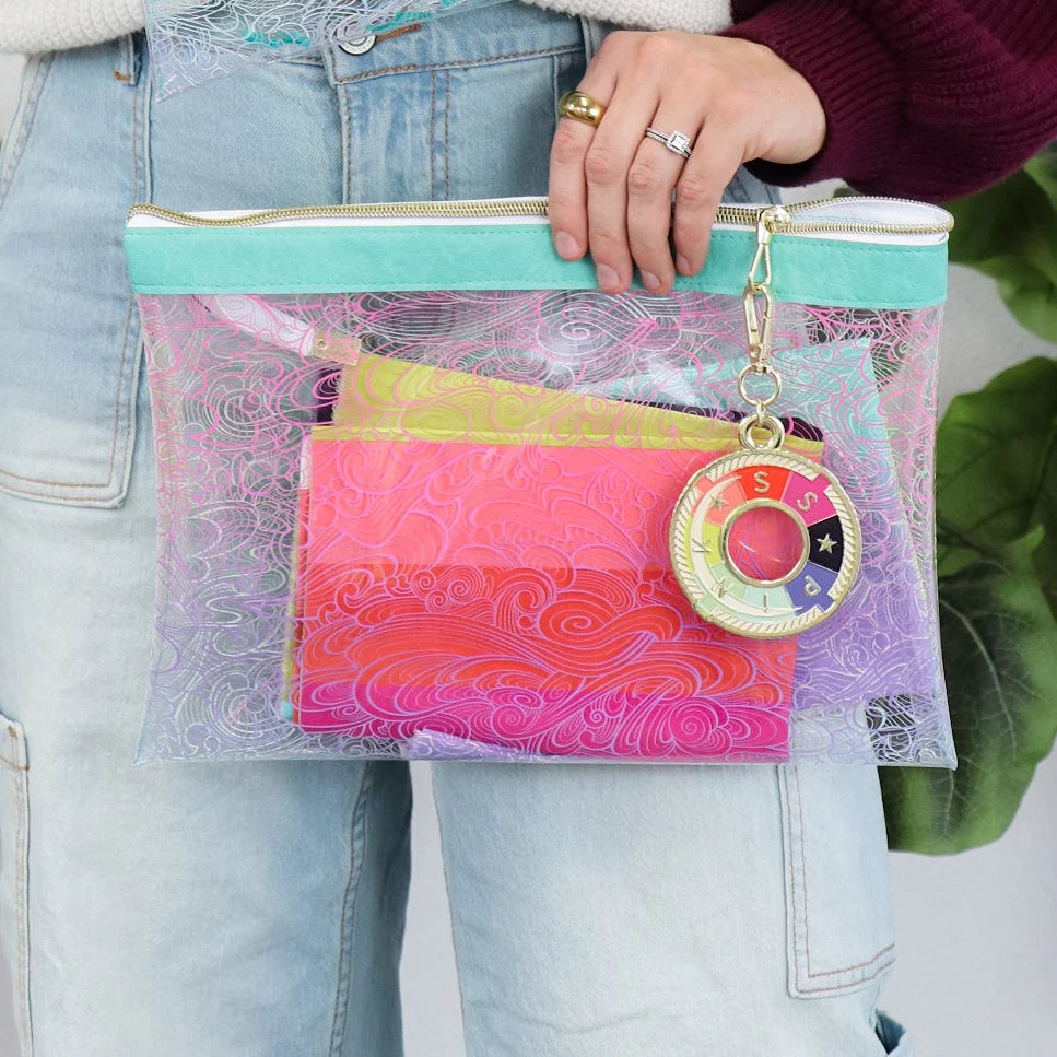 Tula Pink Floral Reef Collection: S.S. Pink Deep Dive Bag Charm