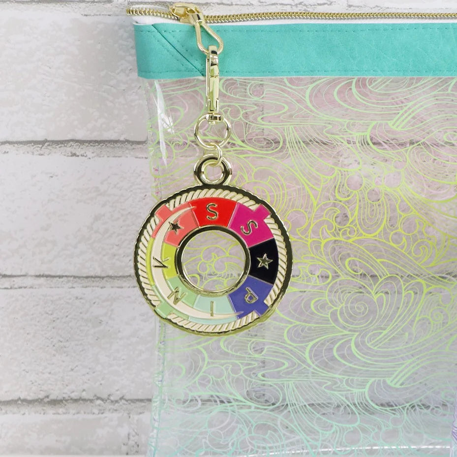 Tula Pink Floral Reef Collection: S.S. Pink Deep Dive Bag Charm