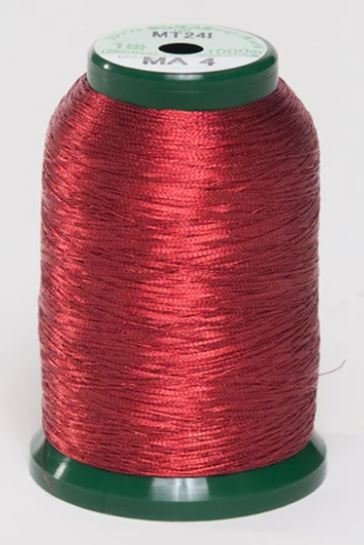 KingStar Metallic Embroidery Thread MA4 Red
